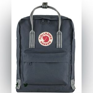 Fjallraven Kanken Navy backpack with stripes
